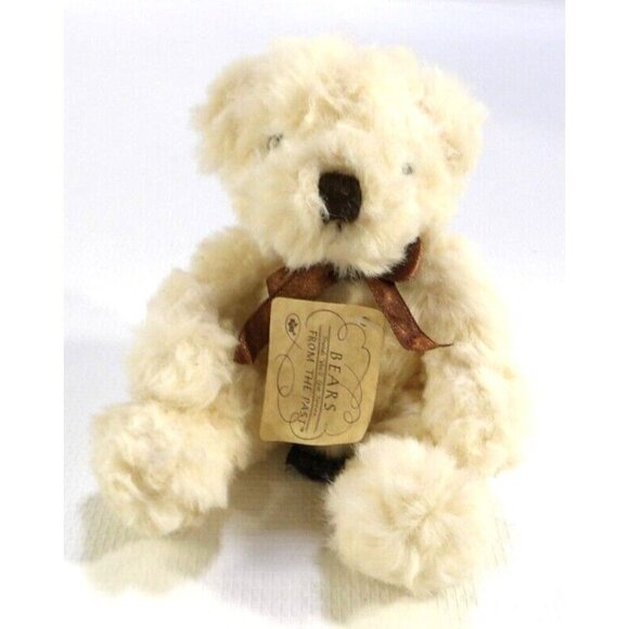 RUSS BERRIE Butterworth #1207 beige 8" teddy bear vintage - Picture 1 of 3